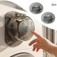 Baby Proof & Pet Proof Knob Covers - Transparent Washer Dryer Dial Protector, Universal Easy Safety Guard For 4cm Flat & 5cm Lever Knobs, Child Lock Dustproof Cover - Multicolor - View 7