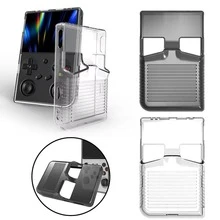 DATA FROG Clear TPU Protective Case For Anbernic RG35XX PRO Handheld Game Console Anti-Scratch Soft Cover - Multicolor - View 1