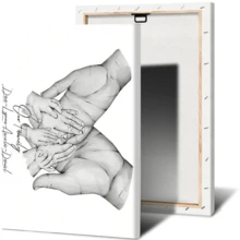 1 Stück minimalistischer benutzerdefinierter Poster Druck, Baby Hand Name Leinwand Gemälde, Wandkunst Leinwand Aufhängung, ohne Rahmen, Wohnzimmer, Schlafzimmer, Inneneinrichtung Materialien, Valentinstag Geschenke, ideale Frühlings Geschenk Leinwand, ohne Rahmen - Verschiedenfarbig - Übersicht 38