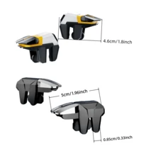 2个六指联动游戏辅助按钮，吃鸡神器，游戏控制器物理机械按钮，无需电池 - 黑色 - 查看 8