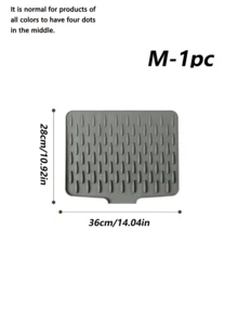 Non-Slip Silicone Drying Mat For Kitchen, Built-In Drainage Design, Heat-Resistant & Easy To Clean, Suitable For Countertops, Sinks, And Refrigerators, 2 Styles Available, Keeps Your Kitchen Dry, Perfect Christmas Or Halloween Gift,Christmas Decorations Home,Personalised Gifts,The Best Christmas Gifts For Women/Men - Multicolor - View 18
