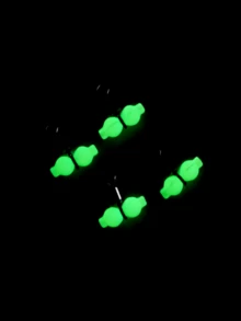 20pcs Luminous Gourd Swivel Snap Clips Fishing Line Splitter Swivels Saltwater Fishing Tackle Accessories - White - View 2