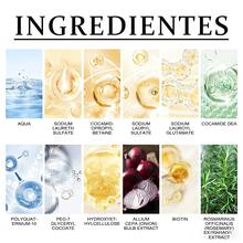 Champú vegetal 3 en 1 con biotina, cebolla y romero. Combate el cabello seco, las puntas abiertas y el frizz. Nutre el cabello dañado por la coloración y la permanente. Aporta suavidad e hidratación. Ideal para viajes. Tamaño de 200 g. - Champú - Ver 5