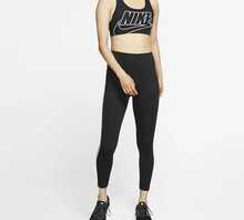 Nike Dri-Fit Swoosh 速乾中度支撐一片式胸墊 運動內衣 女款 黑色 - 黑色 - 查看 5