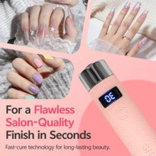 800mAh 二合一美甲灯，无线迷你桌面/手持式美甲烘干机，带支架，便携式美甲固化灯 - 彩色 - 查看 5