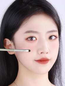 4支/2支眼影刷,眼部细节刷,眼睑化妆刷,眼部化妆刷,尼龙毛耐磨塑料手柄,精准描绘眼部细节,迷你刷头眼影刷,适合专业化妆师、初学者,圣诞礼物 - 黑色 - 查看 9