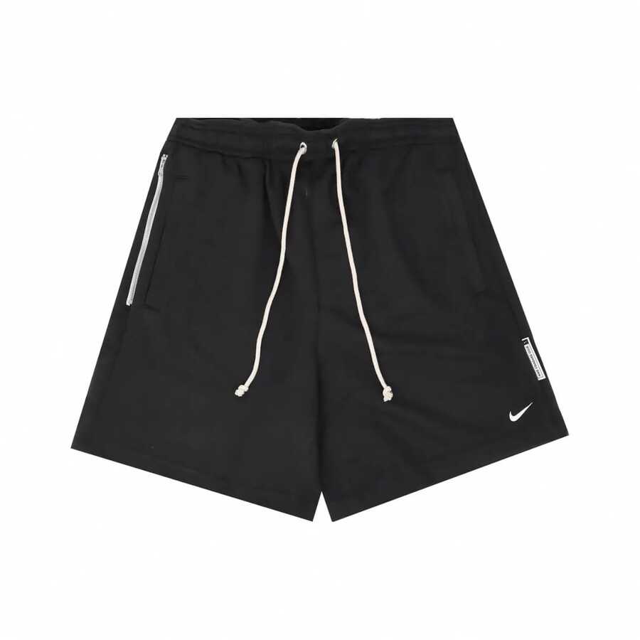 Nike Dri-Fit Standard Issue透氣速乾針織純色舒適百搭籃球褲 男款 黑色 - 黑色 - 查看 1
