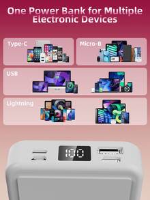 XBJ 2025 New Improved Magnetic Wireless Power Bank, Portable Mini Power Bank For Charging Mobile Phones, 3-In-1 Charger With 5000 MAh, Suitable For Travel And Outdoor Gaming, Ensures That Phone Power Remains Sufficient Throughout The Day, The Perfect Gift Choice For The Holidays. - 2026磁吸無線行動電源 - 查看 8
