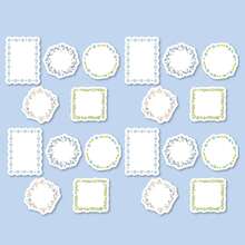 20pcs/Pack Embossed Floral Border Decorative Paper, Suitable For Scrapbooking, DIY Card Making, Paper Crafts, Journals, Notebooks, Back To School Essentials - 1 Package - View 14