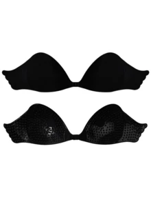 1片装粘性侧翼文胸提拉胶带，无痕隐形无背文胸垫，透气孔，内衣 - 彩色 - 查看 14