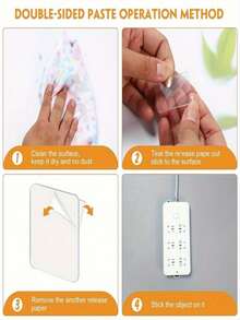 1/3/5/10/20pcs Nano Invisible Double-Sided Adhesive Tape, A High Viscosity Magic Glue (Works Better With Glue), With Anti-Slip And Fixing Functions. - Transparent Double-sided Adhesive Patch - View 9