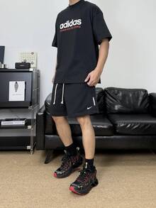 Nike Dri-Fit Standard Issue透氣速乾針織純色舒適百搭籃球褲 男款 黑色 - 黑色 - 查看 8