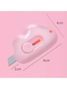 Set de 3 piezas Cortador/Cuchillo/Abrecartas/Cortapapeles en forma de nube multiusos, Cortapapeles portátil en forma de nube con orificio para llavero - A - Ver 5