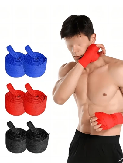 Boxing Hand Wraps, Unisex Sports Hand Wraps, Non-Slip Boxing Glove Wrist Supports, Suitable For Martial Arts, Boxing, Taekwondo, Muay Thai, Karate, Fitness, Fitness Accessories, Boxing Equipment, Fitness Equipment, Protective Gear