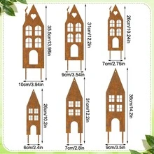 3 件金属房屋花园木桩锈蚀城堡装饰城堡外花园木桩草坪庭院走道阳台庭院金属房屋地板插头 - floor socket - 查看 4