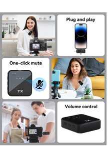 Microphone cài áo không dây chuyên nghiệp, Microphone cài áo không dây 3 trong 1, Microphone cài áo không dây 2 trong 1, Nhiều tùy chọn cổng, Khử tiếng ồn thông minh chuyên nghiệp, Condenser đa hướng, Pin 230mAh, Màng chắn gió, Giao diện USB (Nhiều tùy chọn cổng), Pin lithium sạc lại được, Kết nối 2.4G/3G/4G/5G, Thích hợp cho phát trực tiếp, phỏng vấn, thu âm bài hát, podcast, thuyết trình và vlog. - Nhiều màu - Xem 10