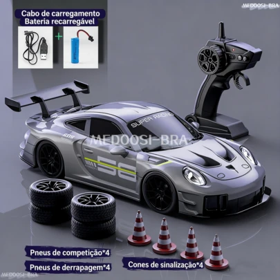 2.4G RC Drift Carro De Corrida Veículo Brinquedo Com Luz 4CH 4WD Controle Remoto Esportivo Meninos Jogo Competição