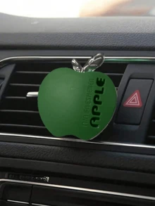 Ambientador de coche con forma de manzana de colores múltiples, incluye clip decorativo para rejilla de ventilación y almohadillas con fragancia. Mejora la decoración interior de tu coche con su diseño único de manzana y su agradable aroma floral. Se envía al azar, estilo antiguo o nuevo. - Multicolor - Ver 15