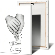 1 Stück minimalistischer benutzerdefinierter Poster Druck, Baby Hand Name Leinwand Gemälde, Wandkunst Leinwand Aufhängung, ohne Rahmen, Wohnzimmer, Schlafzimmer, Inneneinrichtung Materialien, Valentinstag Geschenke, ideale Frühlings Geschenk Leinwand, ohne Rahmen - Verschiedenfarbig - Übersicht 22