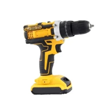 Cordless Impact Drill/Driver With 2 Batteries And Carrying Case, 48V - 黃色 - 查看 4