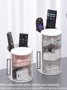 旋转式化妆品收纳盒 - 可收纳化妆刷、梳子、发夹、发刷、发夹和首饰，是万圣节/圣诞节/感恩节的理想礼物 - 彩色 - 查看 7