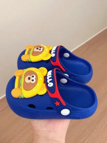 2026 New Cute Rabbit Cartoon Garden Shoes, Soft Bottom Non-Slip Toddler Baby Closed Toe Sandals - Blue - View 5