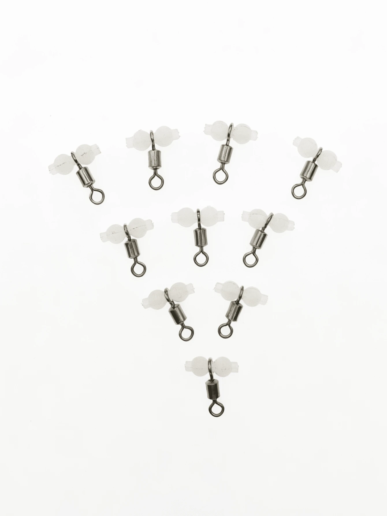 20pcs Luminous Gourd Swivel Snap Clips Fishing Line Splitter Swivels Saltwater Fishing Tackle Accessories - White - View 1