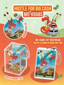 A Day In Bikini Bottom Pendant Blind Box Building Block Assembly Toy Accented With Transparent Acrylic Pendant Case With Strap Mini Figure Elements Net Scoop Sea Star Painting Easel Bubble Blower Mop Bucket Money Bag Guitar Microphone Decorations, Compact Size Portable Design, Crafted For Comfortable Touch Vivid Colors Exuding Childlike Fun And Cute Charm, Perfect For Collection Display Desk Decor Bikini Bottom Theme Party Decoration, Ideal For Fans Collectors Building Block Enthusiasts Kids Teens Adults, Lovely Gift For Friends Lover - Multicolor - View 10