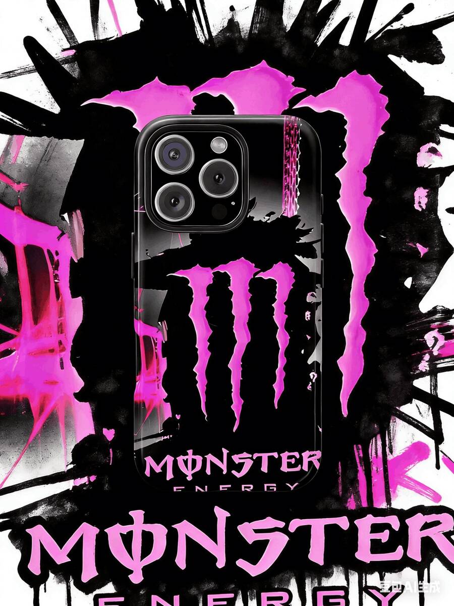 1 Pcs Pink Monster Claw Phone Case, Suitable For 17 Pro Max/17 Air/ 16 Pro MAX/15 Pro Max/14 Pro/13 Pro/12/11, Personalized Phone Case For Men And Women,They Are Excellent Gifts For Girlfriends, Boyfriends And Family Members For Christmas And Halloween. - 黑色 - 查看 1