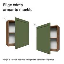 Alacena Gabinete Superior Cocina Madesa Vik 60cm MV - Marrón y Verde - Ver 4