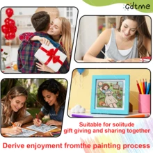 GDTME Libro "Mejores Amigas" de 20 cm de largo, con 24 páginas interiores gruesas, libro para colorear con temática de amistad, dibujos hechos a mano sobre hermandad y amistad, adecuado como regalo para Pascua, Día de la Amistad, Día de la Madre, libro para colorear para adultos, útiles de oficina y escolares - Espesamiento de perlas - Ver 9