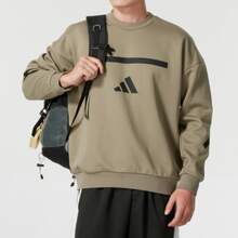 adidas Z.N.E.系列 SWEATSHIRT 舒適圓領輕薄衛衣 男款 土褐色 - 土褐色 - 查看 8