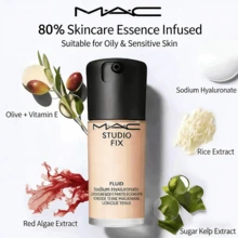 MAC Studio Fix Fluid SPF 15 24小时哑光粉底液 - 持久妆效，蕴含80%滋养精华，打造自然哑光妆容 - NW11 - 查看 5