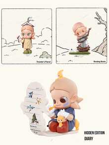 POP MART Zsiga Along The Way Series Blind Box Collectibles, Includes 12 Regular Versions + 1 Secret Version, Inspired By Poetic Life Designs Such As "The Pocket Of The World", "Quiet Park" And "Birds On The Roof", Also Has Secret "Diary" Version, Presenting Artistic Storyline Figurines For Zsiga Fans And Blind Box Collectors, Ideal Gifts For Art Lovers, Collectors And Special Occasions - Multicolor - View 12