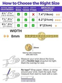 Men's Fashionable Versatile Gold Titanium Steel Bracelet - Gold - View 8