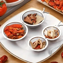不锈钢调味滤网，茶球形，适用于汤、炖菜和烹饪，细密网眼设计释放香气，方便使用的厨房工具，可用于过滤香草、香料和茶叶。 - 彩色 - 查看 10