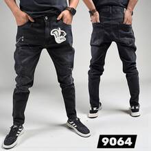 Men's Skinny Fitted Jeans With Elastane - Comfortable And Casual - JO-002 - Xem 2