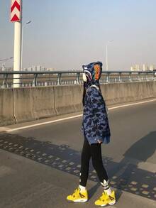 Quần tập thể dục dáng ôm in logo Trefoil của adidas Originals, dành cho nữ, màu đen. - màu đen - Xem 9