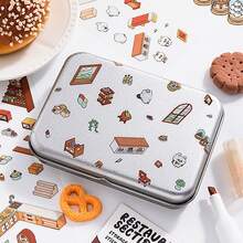 1张卡通迷你场景3D风景贴纸 DIY微缩房屋场景分层拼贴剪贴簿可爱礼物 圣诞节、生日（包装可能因批次而异） - 六邊形 - 查看 3