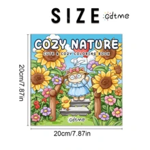 GDTME 温馨时刻：成人及青少年涂色书，以可爱的动物角色展现舒适惬意的时光，是母亲节和父亲节的完美礼物（温馨空间涂色书） - 迷幻氛圍 - 查看 3