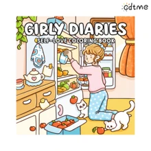GDTME Girl's Moments: A Coloring Book Capturing The Essence Of A Girl's Life, Presenting Authentic And Beautiful Scenes. Suitable For Teens And Adults, Size 7.9x7.9 Inches, Perfect Gift For Holidays, Birthdays, Mother's Day And Father's Day - Girl's Diary 2 - View 11
