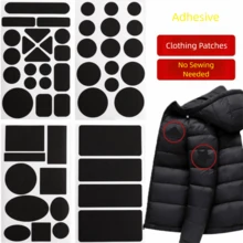 Self Adhesive Black Patches DIY Craft Thermal Transfer Sewing Fabric Sticker Washable Waterproof Patch For Clothes Down Jackets Pant Hole Repair - Multicolor - View 6