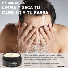 El bálsamo para barba MOPOYAT de 4.ª generación limpia profundamente, ilumina y realza el brillo de la barba. Sin alcohol. Disponible exclusivamente para Halloween, por tiempo limitado. - 1 pieza - Ver 5