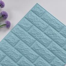 BG Set Of 10 Self-Adhesive 3D Brick Wall Panels For Bedroom And Living Room Decoration - 小藍磚 - 查看 2