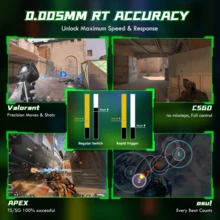 ATTACK SHARK R85 HE 快速触发键盘，采用磁力开关，配备定制灯箱，75% 有线机械键盘，8KHz 轮询率，0.005mm RT 精度，兼容 RT/SnapTap/DKS/MT/TGL 等多种键盘布局协议。 - 彩色 - 查看 3