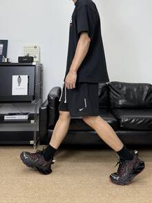 Nike Dri-Fit Standard Issue透氣速乾針織純色舒適百搭籃球褲 男款 黑色 - 黑色 - 查看 10