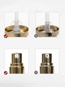 2件套 - 高品质化妆工具泵头替换装，适用于二手粉底液及其他品牌液体粉底液 - 彩色 - 查看 6