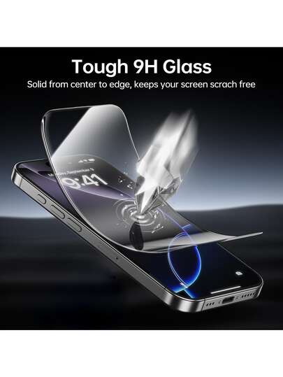 Yezodawee 2pcs Tempered Glass Screen Protector, Suitable For IPhone 17 17 Promax 17Pro 17Ari 16 15 14 13 12 11 ProMax XS X XR 6 7 8 16 15 14 Plus 12 13, Full Screen Protection, Waterproof, Anti-Fall, Anti-Scratch, Shock-Resistant