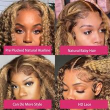 38 Inch 5x5 HD Lace Closure Wigs Human Hair 5x5 Water Wave Closure Wigs 250% Density Deep Curly Closure Wig Wet And Wavy Water Wave Lace Front Wigs Human Hair Pre Plucked Glueless Deep Curly Wig Parties Travel Birthday Celebrations Cosplay Graduations Weddings Back To School Daily Life - S4/27 - 查看 6