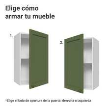 Alacena Gabinete Superior Cocina Madesa Vik 40cm BV - Blanco y Verde - Ver 5
